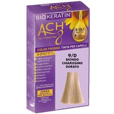 Biokeratin ach8 color prodige 9/d blond auriu foarte deschis