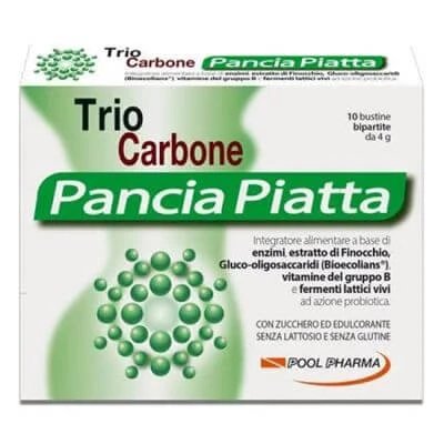 Triocarbone Flat Belly 10 plicuri din două părți 4 g