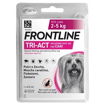 Frontline tri-act*1pip 2-5kg