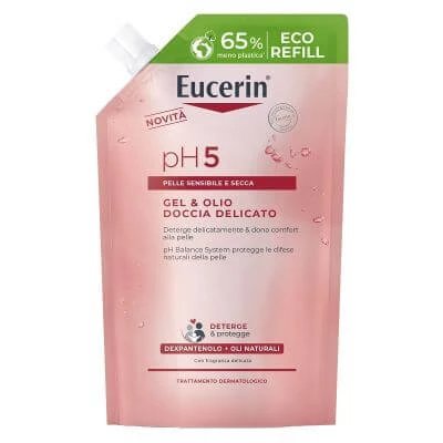 Eucerin Gentle Shower Gel & Oil 400 ml refill