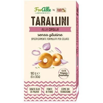 Foralle tarallini cu ceapă 6 pliculețe x 30 g