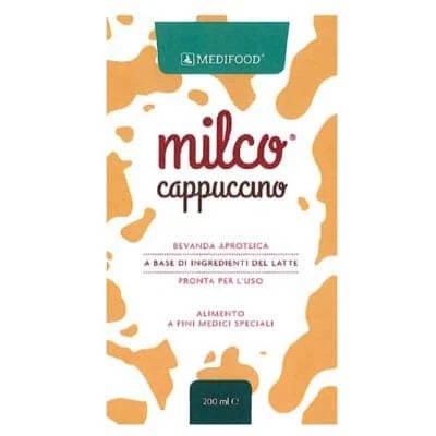 Medifood milco cappuccino băutură proteică 6 x 200 ml