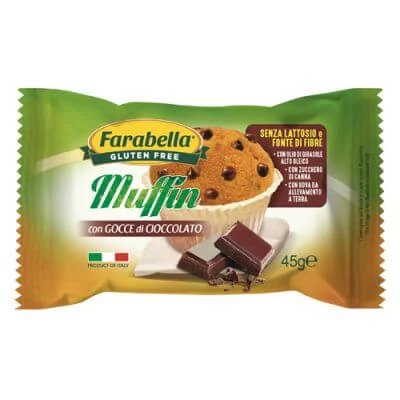 Farabella brioșe cu cipuri de ciocolată 45 g