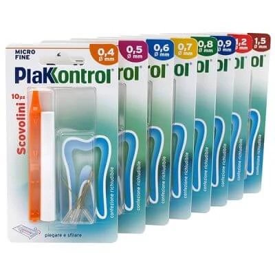 Plakkontrol minigrip perie 0.7 mm 10 bucăți