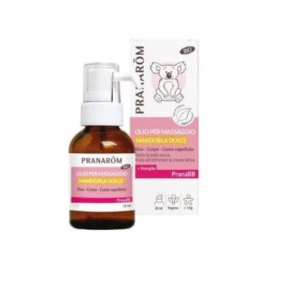 Pranarom pranabebe ulei organic de masaj cu migdale dulci 30 ml