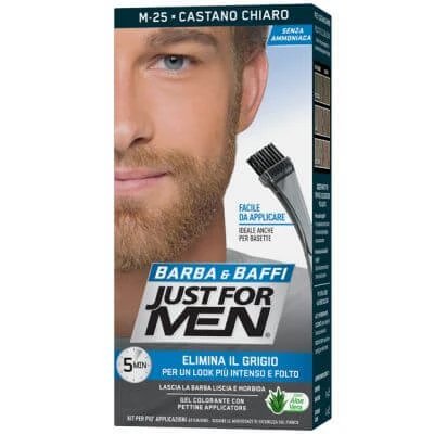 Just for men barbă și mustață m25 maro deschis 51 g