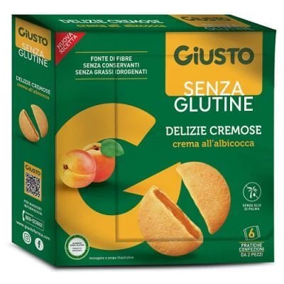 Giusto fără gluten delizie cremose caise 6 pachete de 30 g