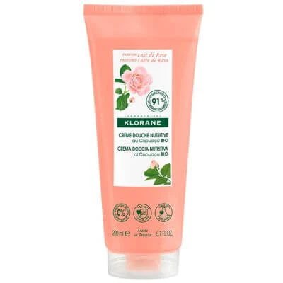 Klorane cremă de duș lapte de trandafiri 200 ml