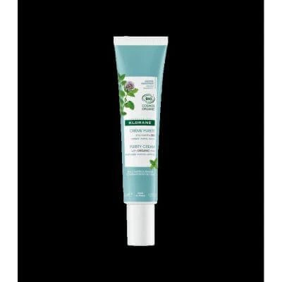 Klorane Cremă purificatoare cu apă și mentă 40 ml