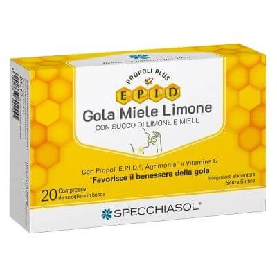 Epid gât miere lămâie 20 comprimate