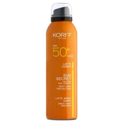 Korff sun secret body spray lapte spf50+ 200 ml