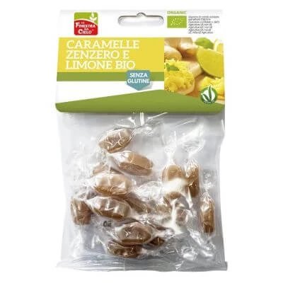 Bomboane organice cu ghimbir și lămâie 50 g