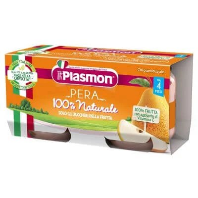 Pară omogenizată Plasmon 2 x 80 g