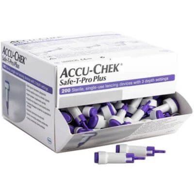 Accu-chek safe t pro plus pd lancette 200 bucăți