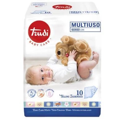 Trudi baby care prosoape multifuncționale 60x60 cm 10 bucăți