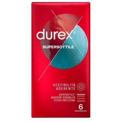 prezervativ durex super slim close fit 6 bucăți