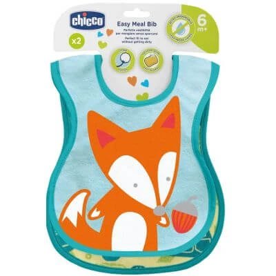 Bibs Chicco 6m+ neutru 2 bucăți