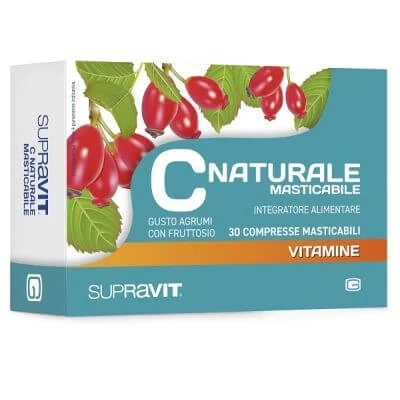 Supravit c natural 30 comprimate masticabile