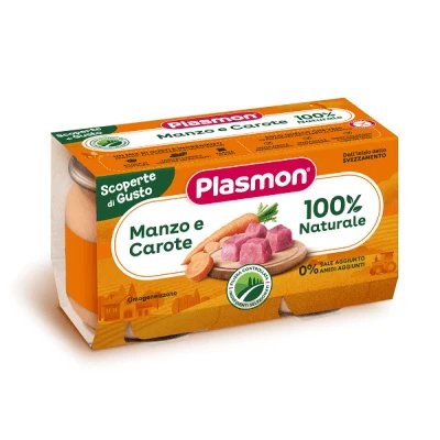 Morcov de vită omogenizat Plasmon 2 bucăți 120 g