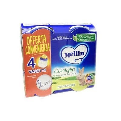 Iepure omogenizat Mellin 4x80 g