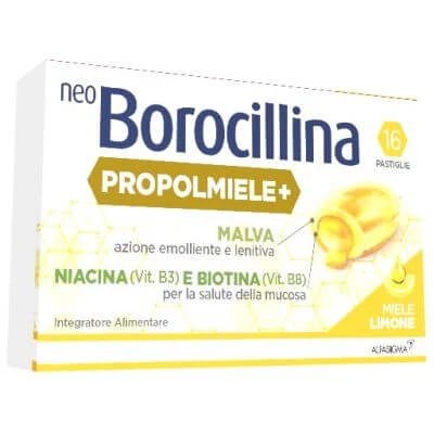 Neoborocilină propolis+ miere/lime 16 comprimate