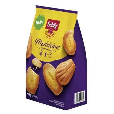 Schar madeleines fără lactoză 8 porții de 30 g