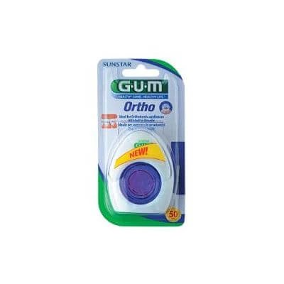 Ață dentară Gum Ortho 50 bucăți