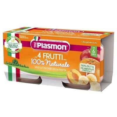 Plasmon omogenizat 4 fructe 2 x 80 g