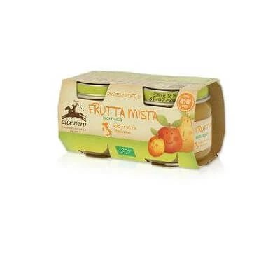 Hrană omogenizată pentru copii cu fructe amestecate bio 2 x 80 g