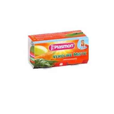 Legume mixte omogenizate Plasmon 80 g x 2 bucăți