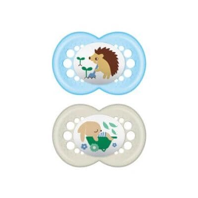 Mam soother original 6+ bio-circular caucciu pachet dublu masculin