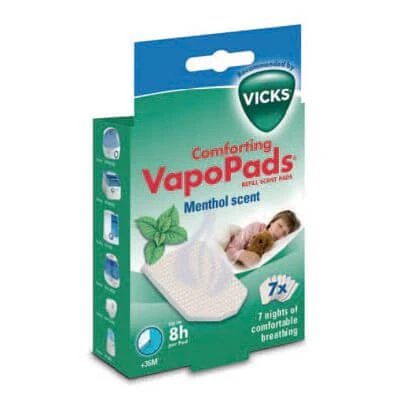 Vicks vapopads aromă de mentol 7 bucăți