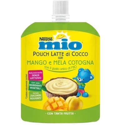 Pungă Mio lapte de cocos cu mango și gutui 90 g