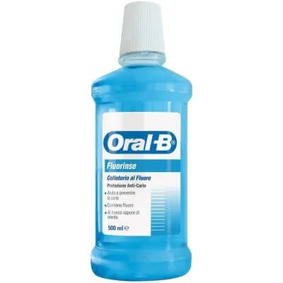 Oralb Fluorinse apă de gură fără carii 500 ml
