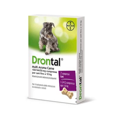 Drontal multi ar carne*2cpr