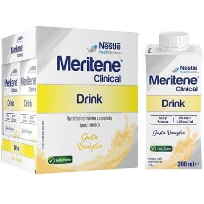 Meritene băutură clinică vanilie 4 sticle de 200 ml