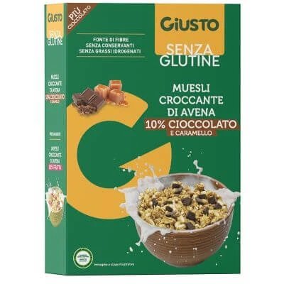 Giusto muesli de ovăz fără gluten ciocolată 275 g