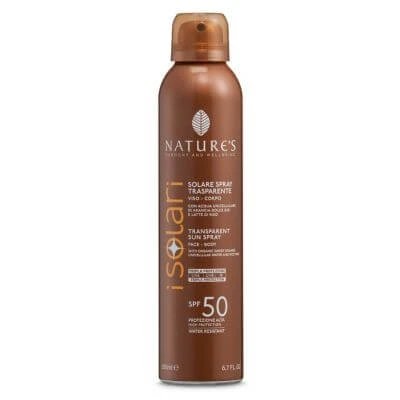 Nature's i solari spray transparent spf50 200 ml