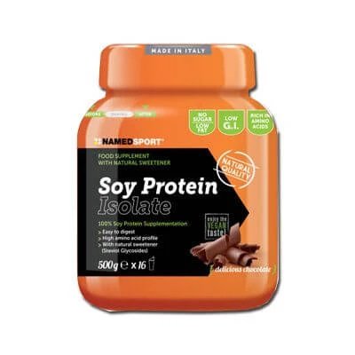 Izolat de proteine din soia pulbere delicioasă de ciocolată 500 g