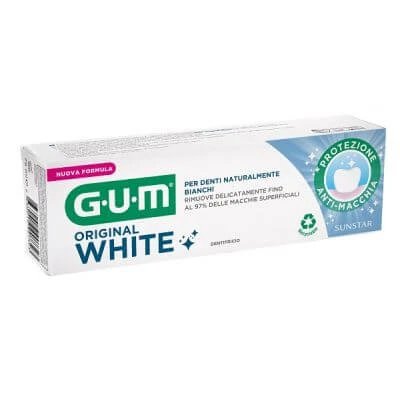 Gum original white pastă de dinți de albire 75 ml formulă nouă