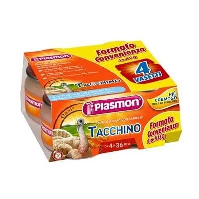 Curcan omogenizat Plasmon 4 x 80 g cu cadou
