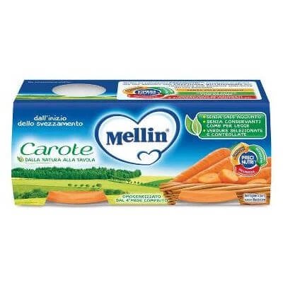 Morcovi omogenizați Mellin 2 x 80 g