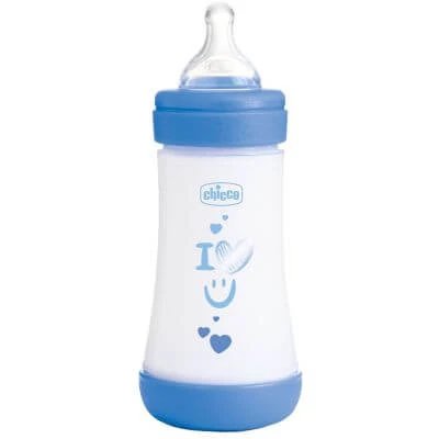 Chicco sticla copil p5 240ml med silicon băiat