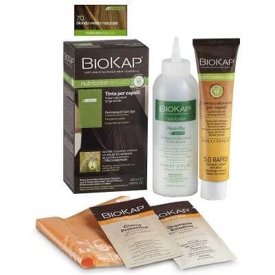 Bios line biokap nutricolor delicat rapid colorant 7.0 blond mediu natural 135 ml