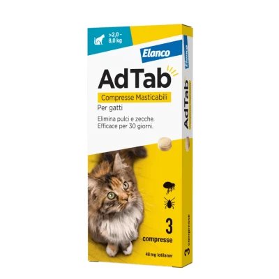 Adtab*3cpr 48mg pisici 2-8kg