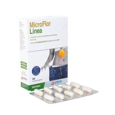 Linia Microflor 30 capsule vegetariene