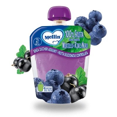 Mellin pungă de afine / nervuri 90 g