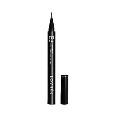 Lovren e3 eyeliner negru rezistent la apă 24 h 0.5 ml