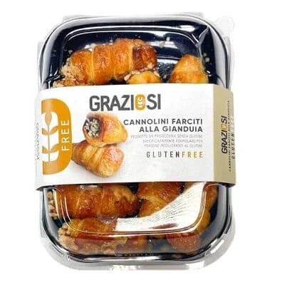 Cannolini farciti gianduja fără gluten 150 g