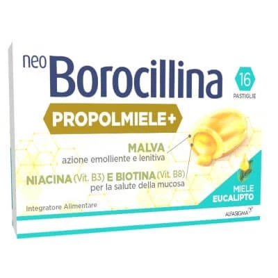 Neoborocilină propolis+ miere/eucalipt 16 comprimate